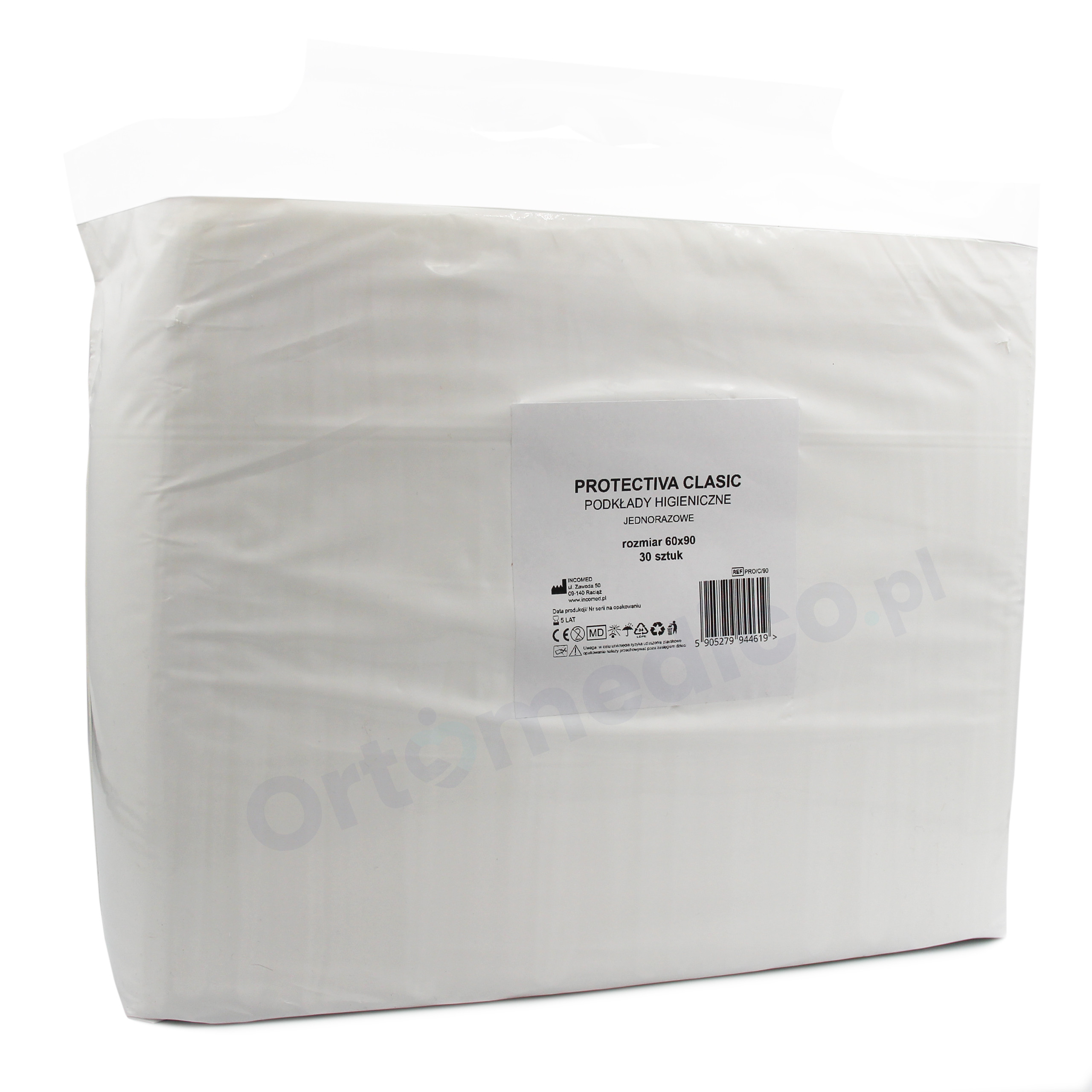 Podkłady chłonne higieniczne na łóżko Protectiva Clasic 90x60